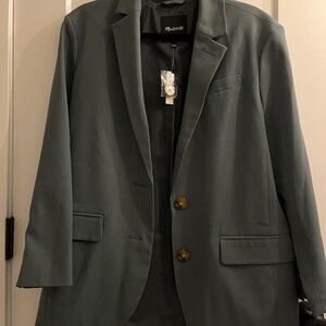 Madewell Blazer, Size S Green NWT